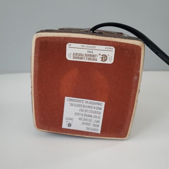 Scentsy Brown Hope Cross Celtic Full Size Electric Candle Wax Warmer Retired - Picture 10 of 11